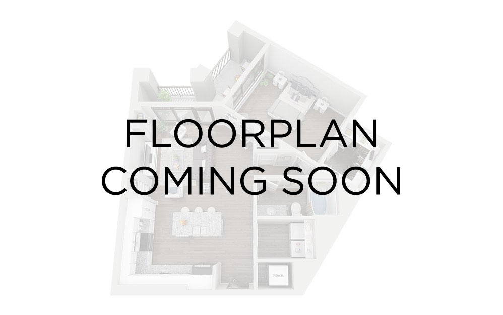 Three Bedroom + Balcony - 3 bedroom floorplan layout with 2.5 bathrooms and 